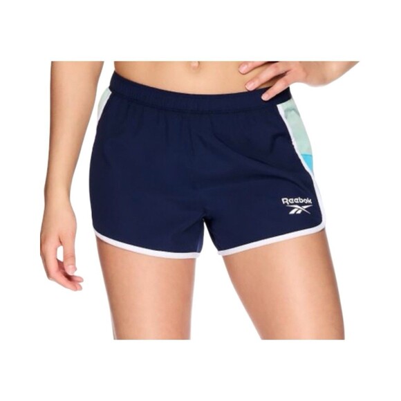 Women’s Shorts Size XL Reebok  Racer Heritage Maritime Blue Active Shorts NWT - Picture 6 of 9